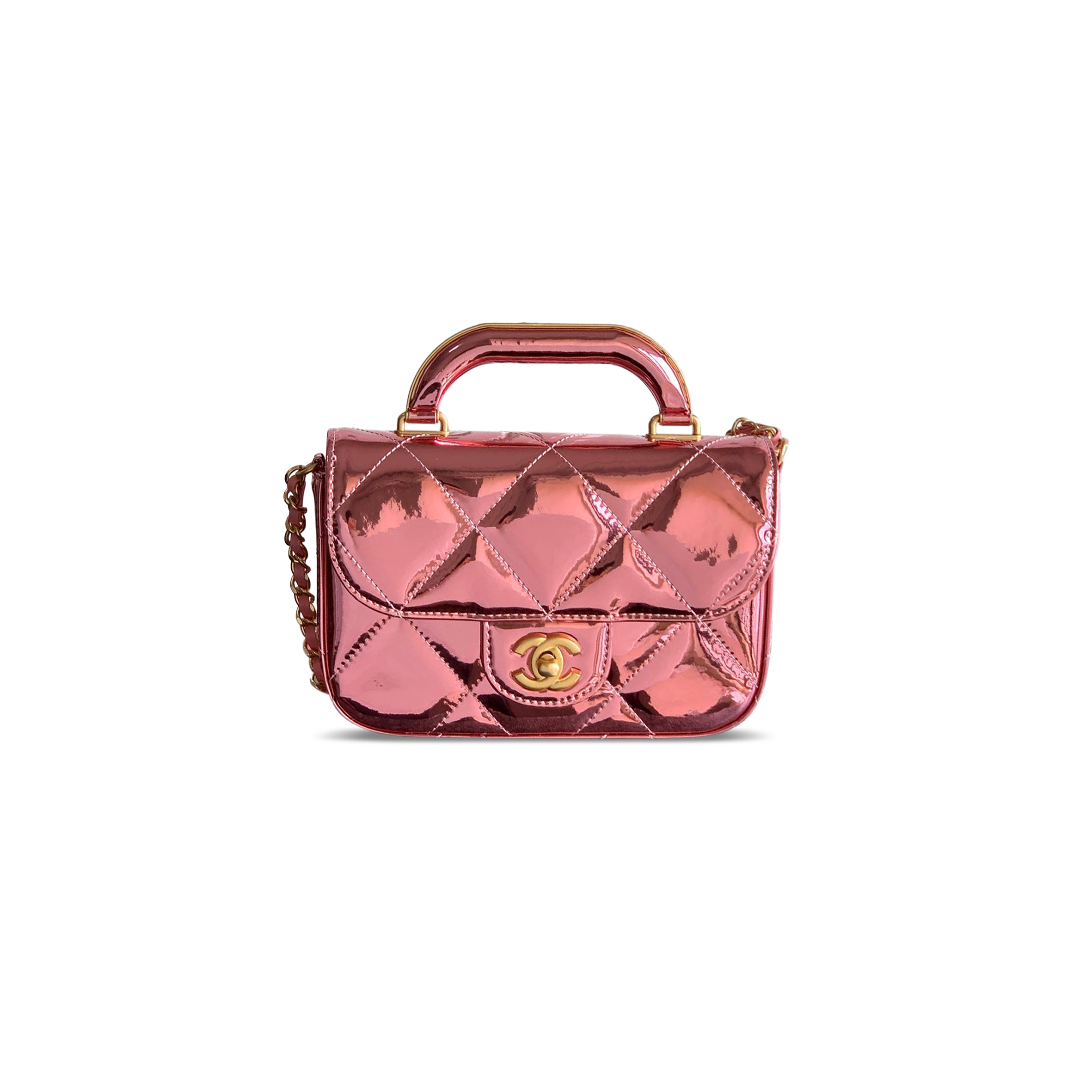 CHANEL MINI FLAP BAG WITH TOP HANDLE AS5805 (18.5*13*4.5cm)